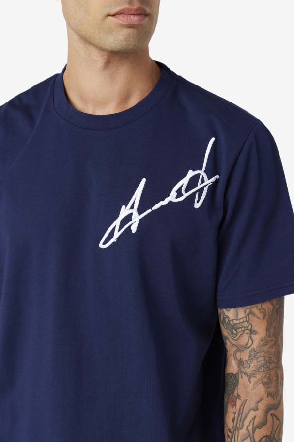 Fila UK Navy Grant Hill Cormac Tee