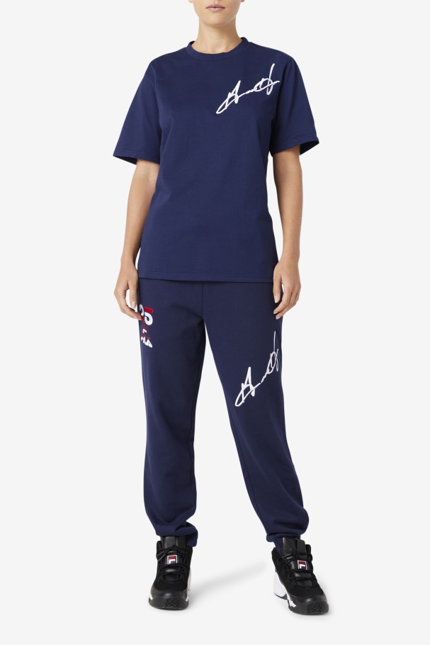 Fila UK Navy Grant Hill Cormac Tee
