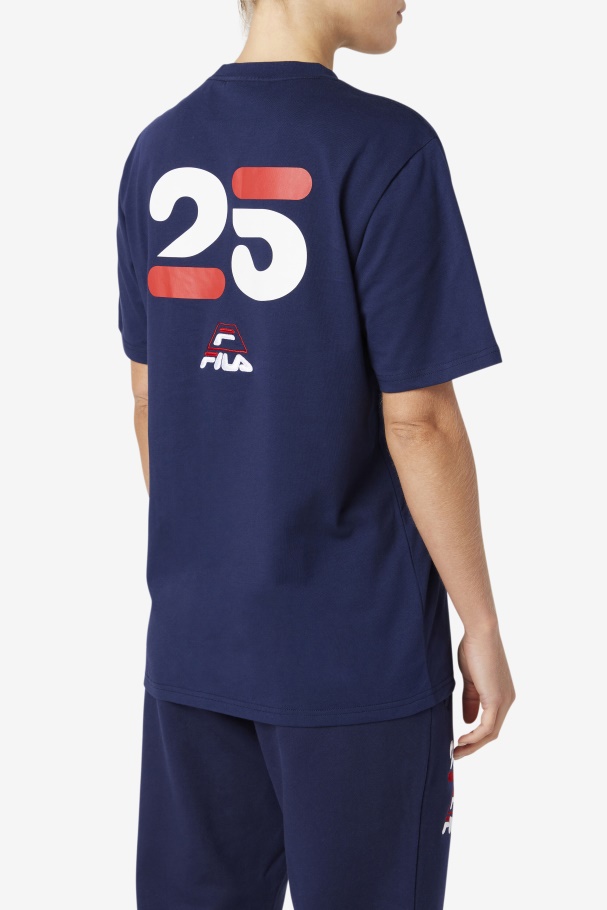 Fila UK Navy Grant Hill Cormac Tee