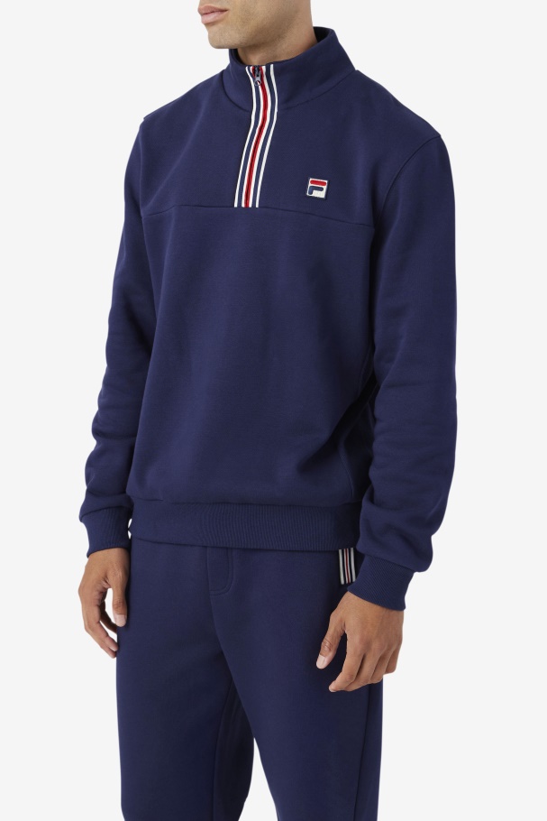 Weston Half Zip Navy Fila UK