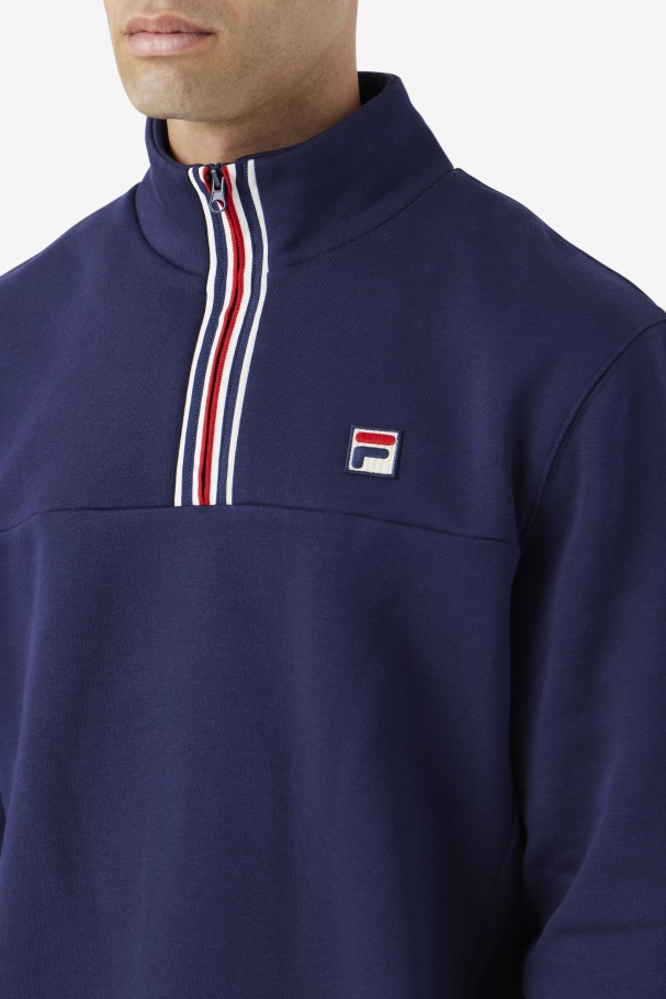 Weston Half Zip Navy Fila UK