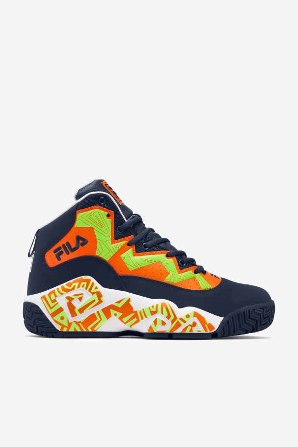 Fila UK Blue/Red Orange/White Men's MB