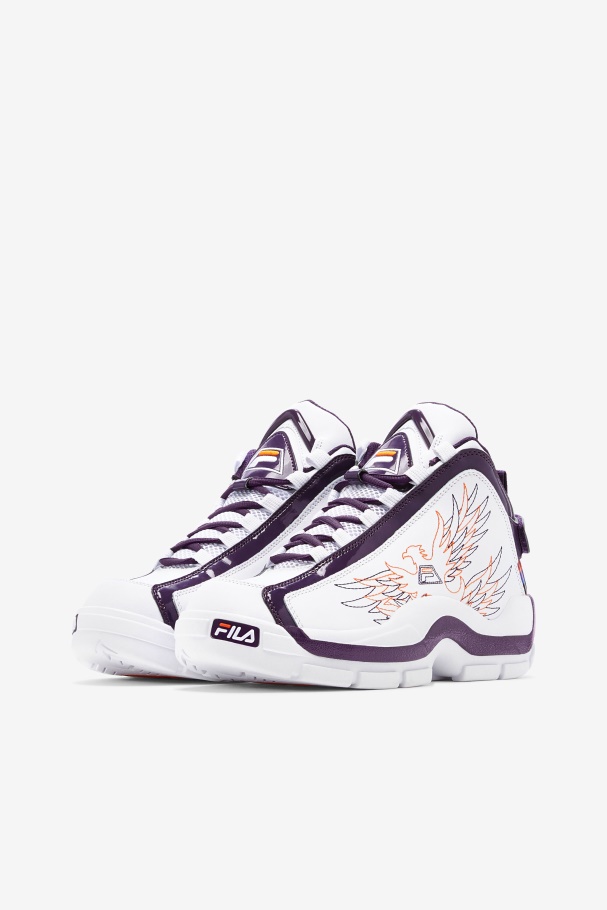 White/Purple Pennant/Orange Fila UK Women\'s Grant Hill 2 History