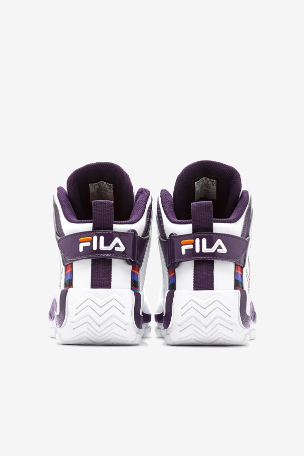 White/Purple Pennant/Orange Fila UK Women\'s Grant Hill 2 History