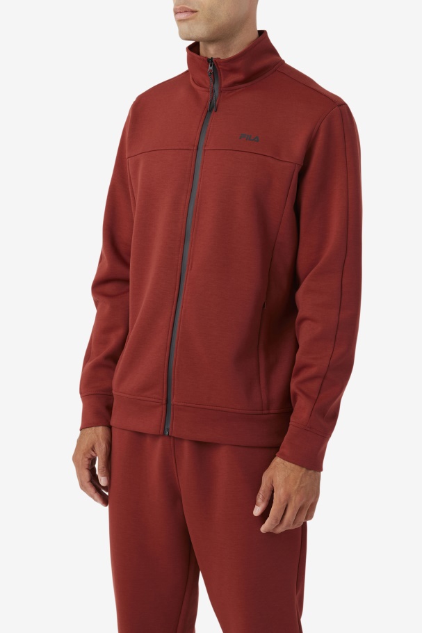 Gonal Zip Jacket Russet Brown/Black Fila UK