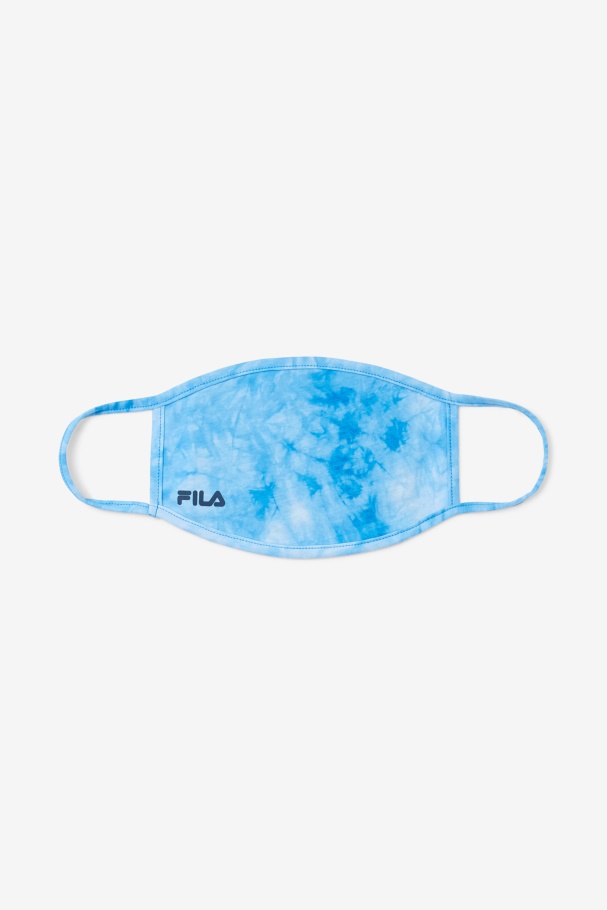 Light Blue Tie Dye Fila UK Light Blue Tie Dye Face Mask