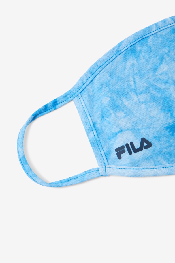 Light Blue Tie Dye Fila UK Light Blue Tie Dye Face Mask