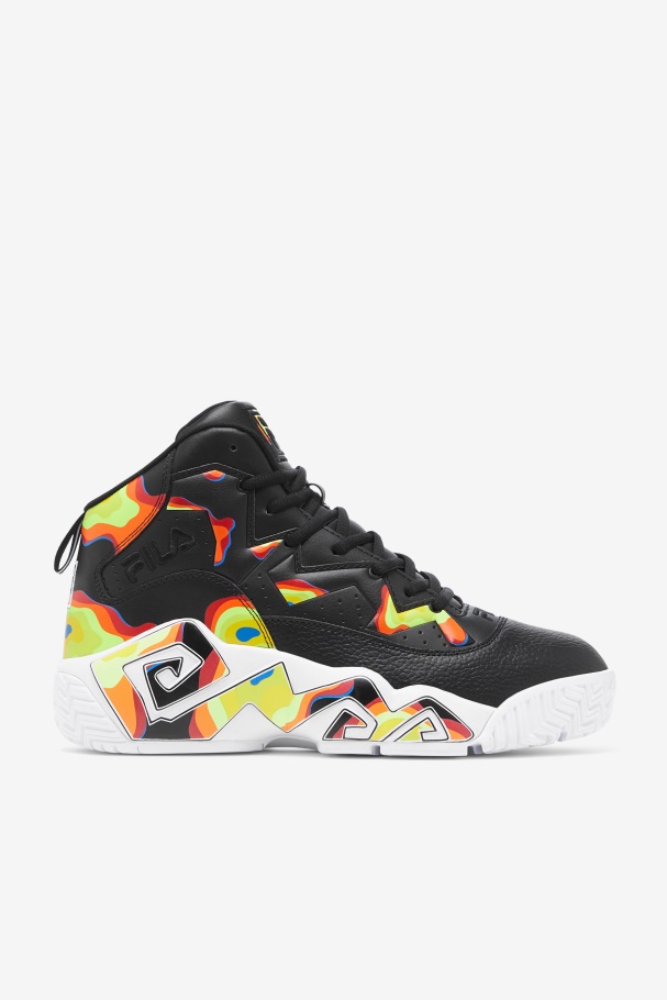 Fila UK Black/Red Orange/Red Men's MB