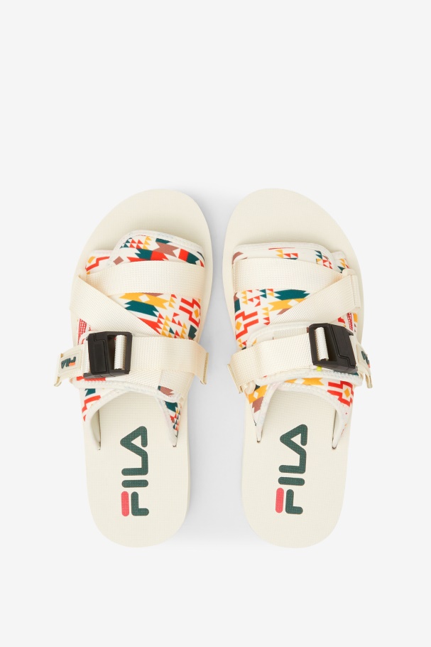 Fila UK Men\'s Sol-Slide V2 Gardenia/June Bug/Adobe