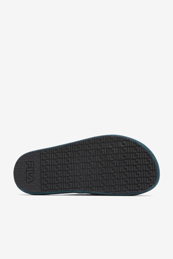 Black/June Bug/Saffron Fila UK Men\'s Atlas Slide