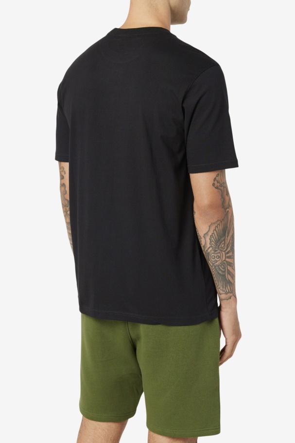 Fila UK Curtis Pocket Tee Black/White/June Bug