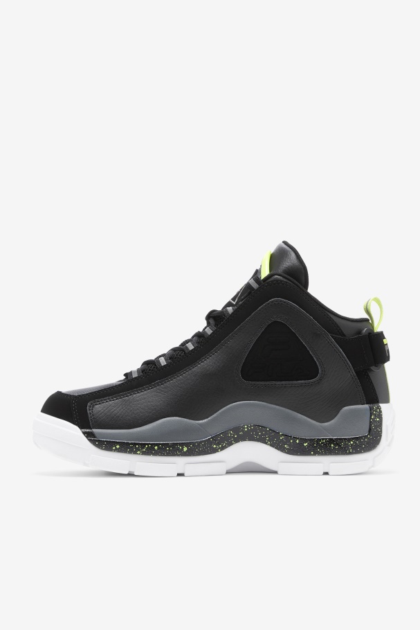 Fila UK Black/Sunny Lime/Castlerock Men\'s Grant Hill 2