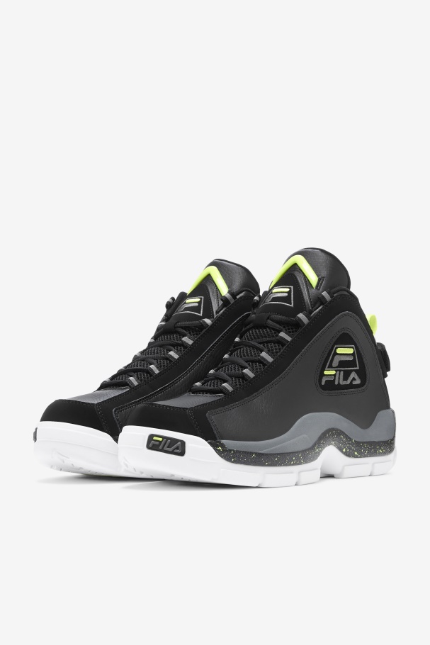 Fila UK Black/Sunny Lime/Castlerock Men\'s Grant Hill 2