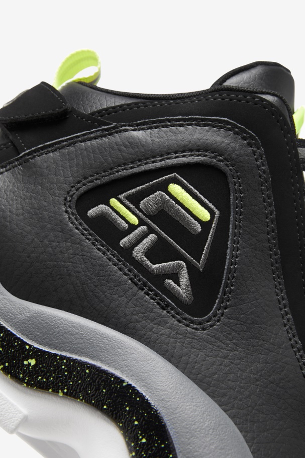 Fila UK Black/Sunny Lime/Castlerock Men\'s Grant Hill 2