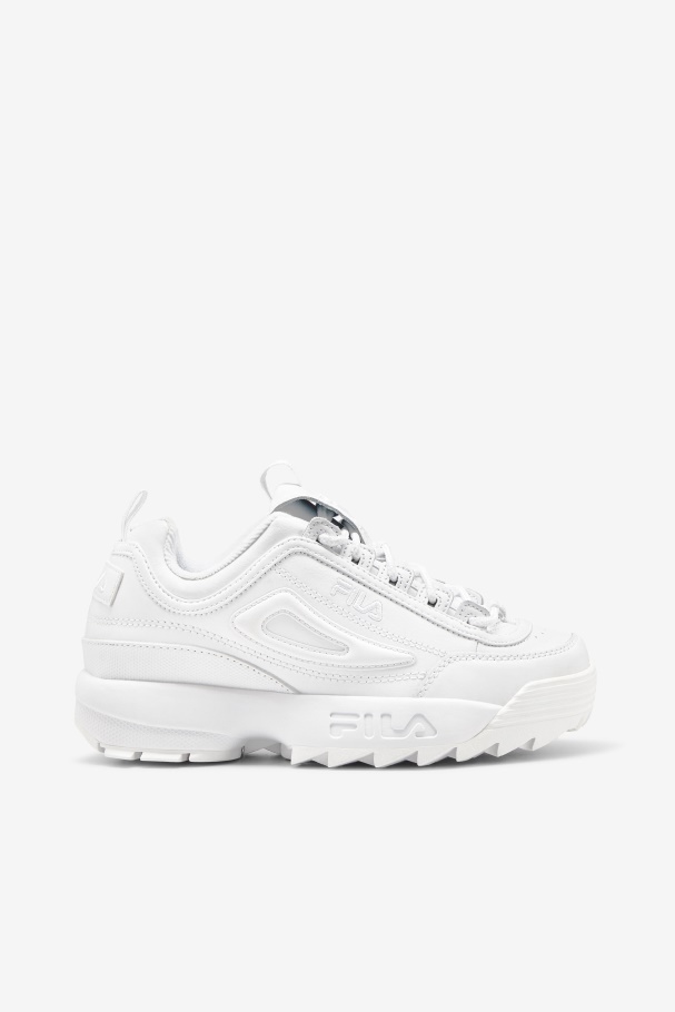 Triple White Fila UK woMen's Disruptor 2 Premium