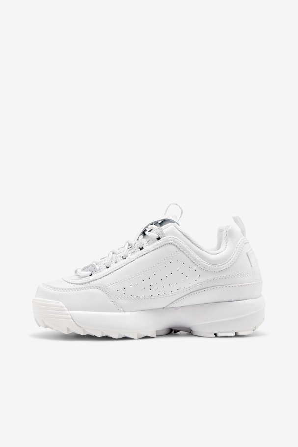 Triple White Fila UK woMen\'s Disruptor 2 Premium
