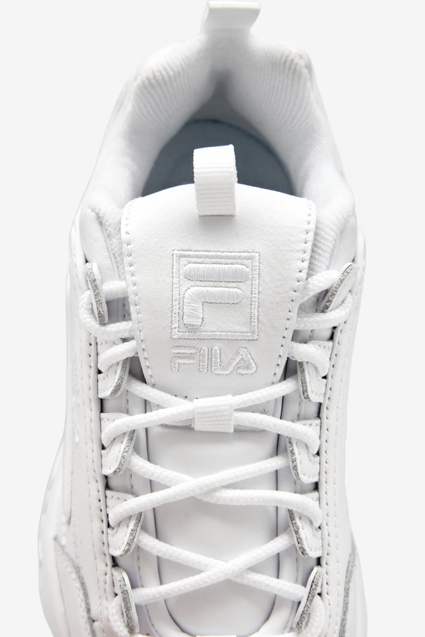 Triple White Fila UK woMen\'s Disruptor 2 Premium