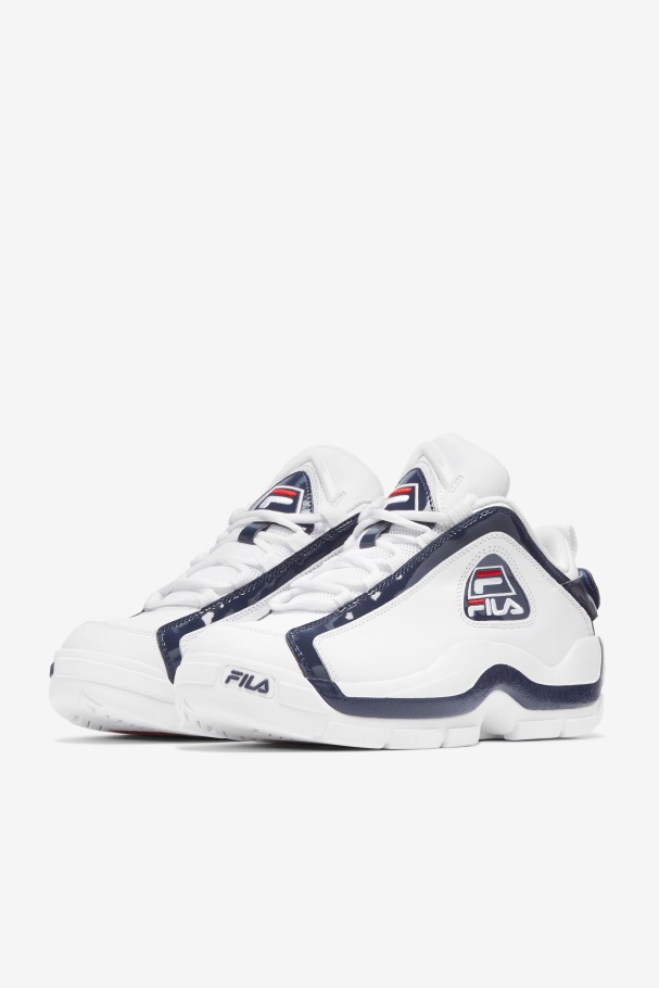 Fila UK White/Navy/Red Grant Hill 2 Low x 2Pac \'96 Reissue
