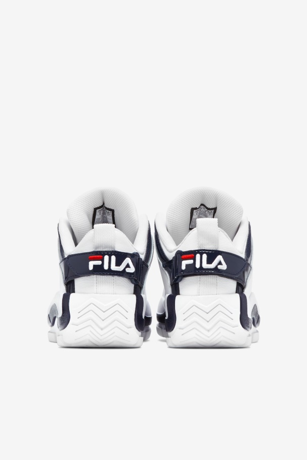 Fila UK White/Navy/Red Grant Hill 2 Low x 2Pac \'96 Reissue