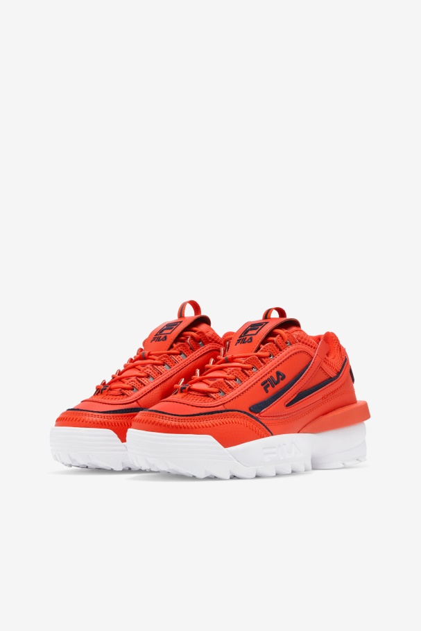 Women\'s Disruptor 2 Exp Fila UK Orange.Com/Navy/White