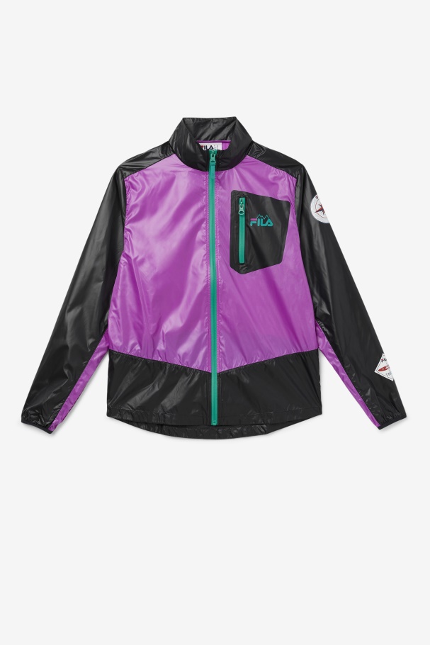 pinnacle jacket Fila UK Purple/Black/Green