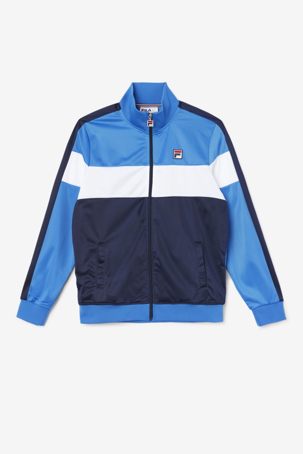 Strong Blue/Navy/White Assembly Track Jacket Fila UK