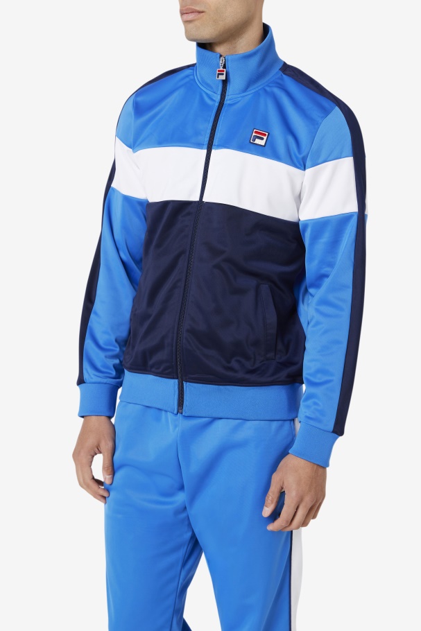 Strong Blue/Navy/White Assembly Track Jacket Fila UK