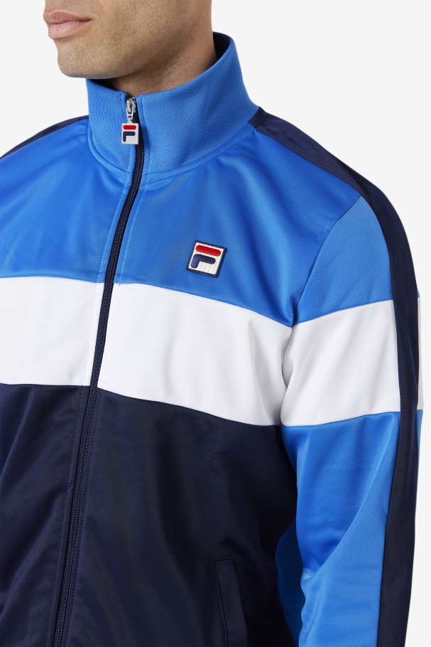 Strong Blue/Navy/White Assembly Track Jacket Fila UK