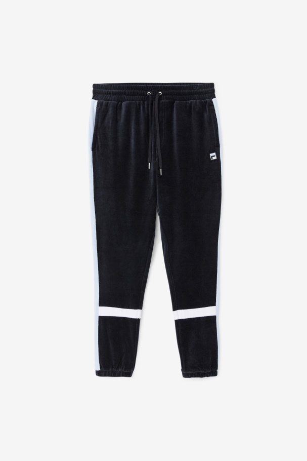 Ravid Velour Pant Fila UK Black/Skyway/White