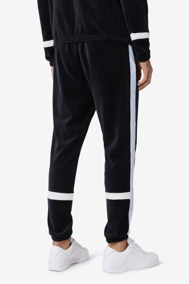Ravid Velour Pant Fila UK Black/Skyway/White