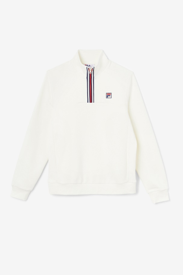 Fila UK Weston Half Zip Egret