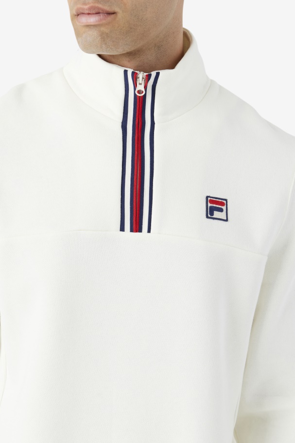 Fila UK Weston Half Zip Egret