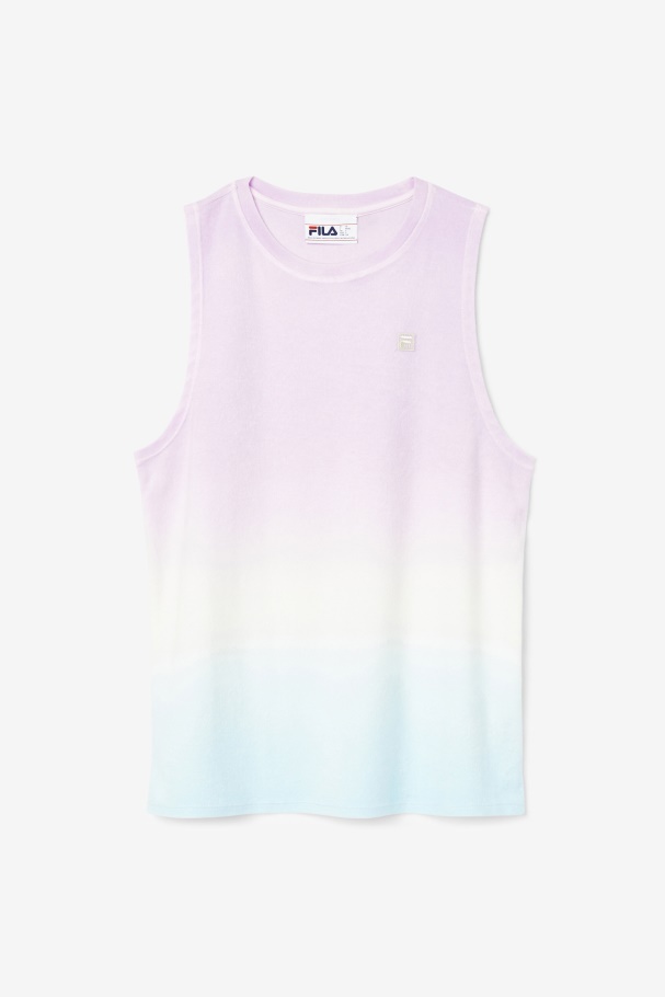 Betti Sleeveless Top Orchid/Blue/Tender Peach Fila UK