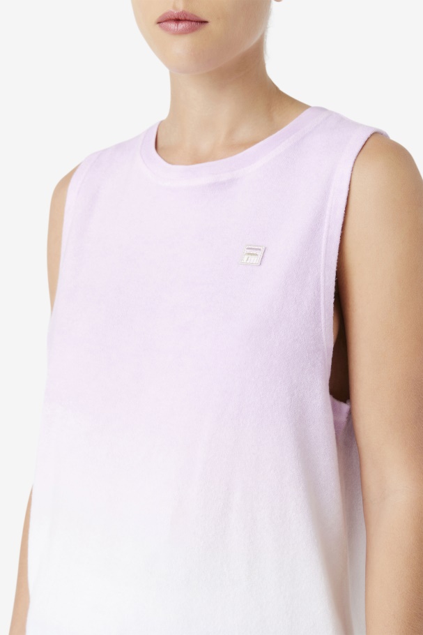 Betti Sleeveless Top Orchid/Blue/Tender Peach Fila UK