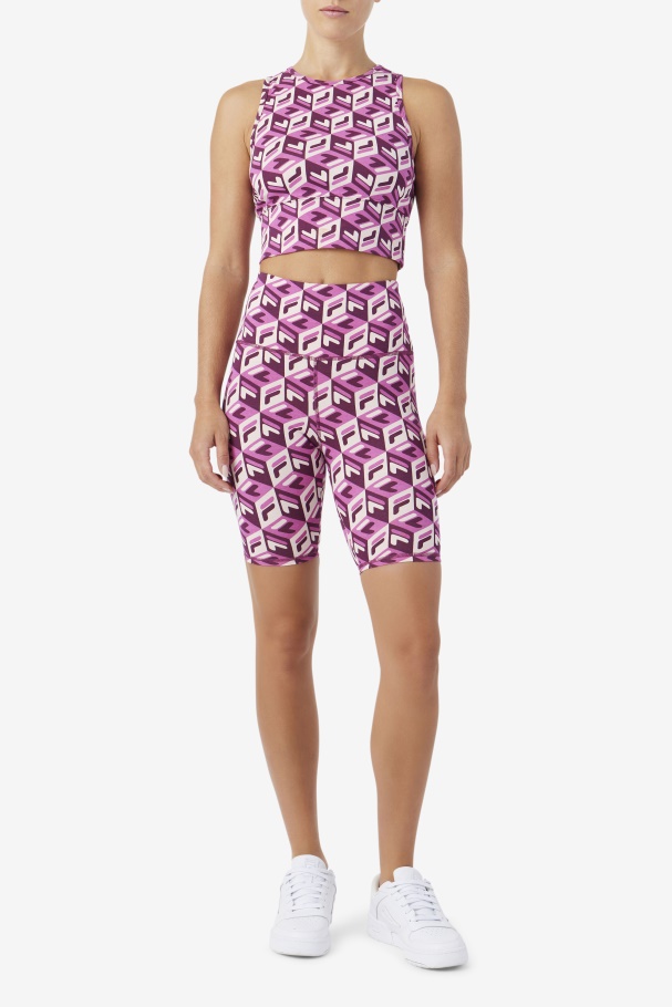 Rouge/Potpourri/Grape Wine Fila UK Ainhoa Bike Short