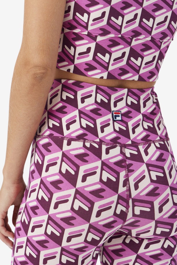 Rouge/Potpourri/Grape Wine Fila UK Ainhoa Bike Short