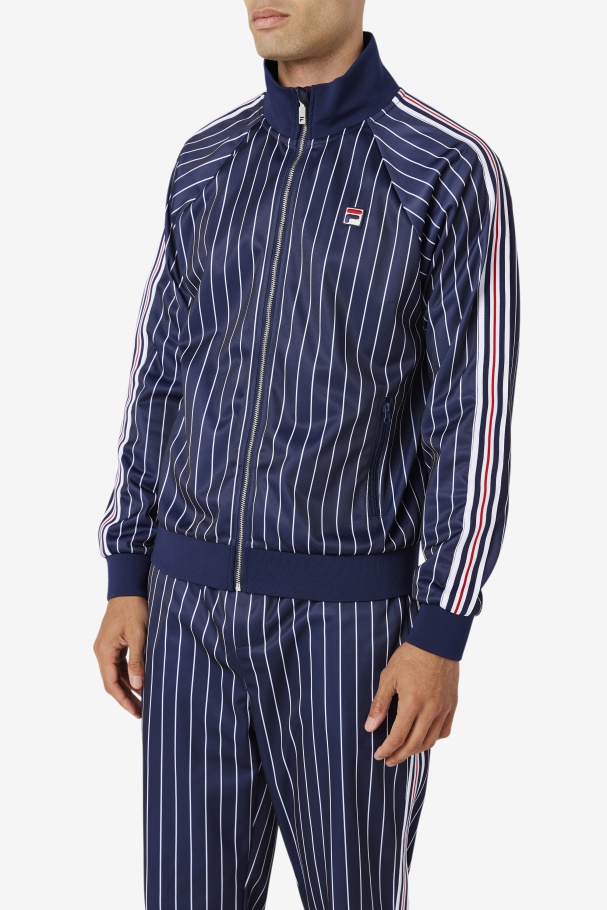 Fila UK Mitch Track Jacket Peacoat/White
