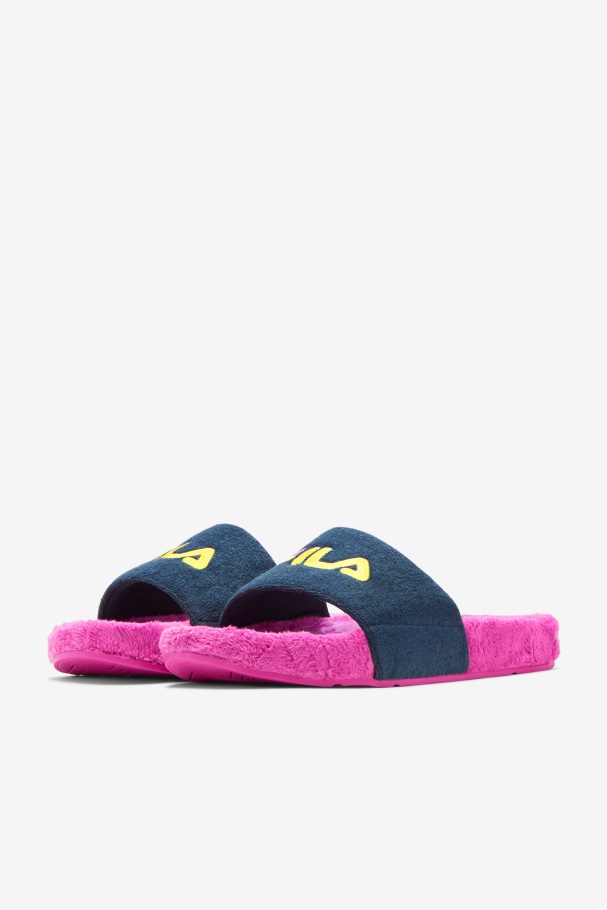 Fila UK Terry Drifter Slide Ocean/Purple/Yellow
