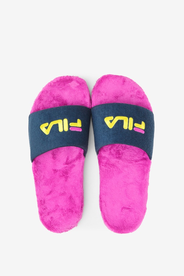 Fila UK Terry Drifter Slide Ocean/Purple/Yellow