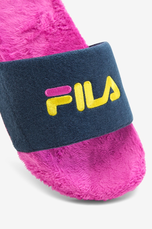 Fila UK Terry Drifter Slide Ocean/Purple/Yellow