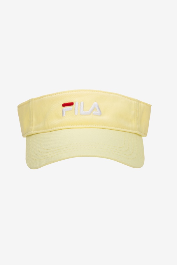 Embroidered Visor Fila UK Tender Yellow