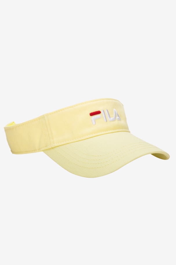 Embroidered Visor Fila UK Tender Yellow