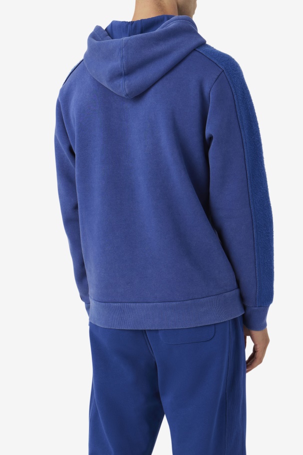 Bryson Vintage Wash Hoodie Fila UK Blue/Gardenia