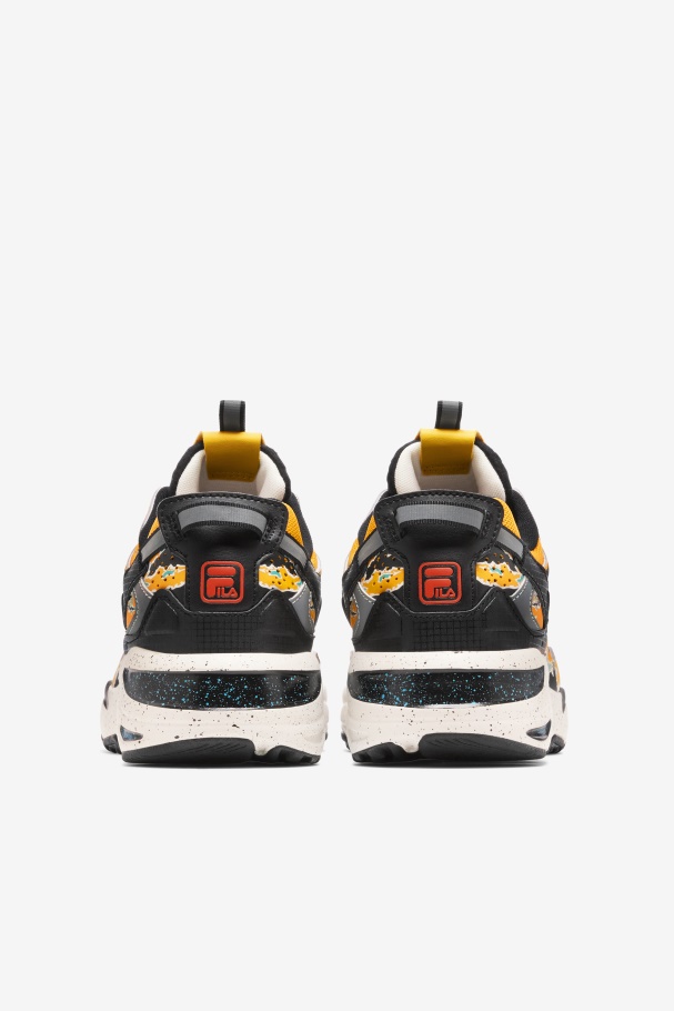 Men\'s Ray Tracer Apex Fila UK Black/Golden Rod/White