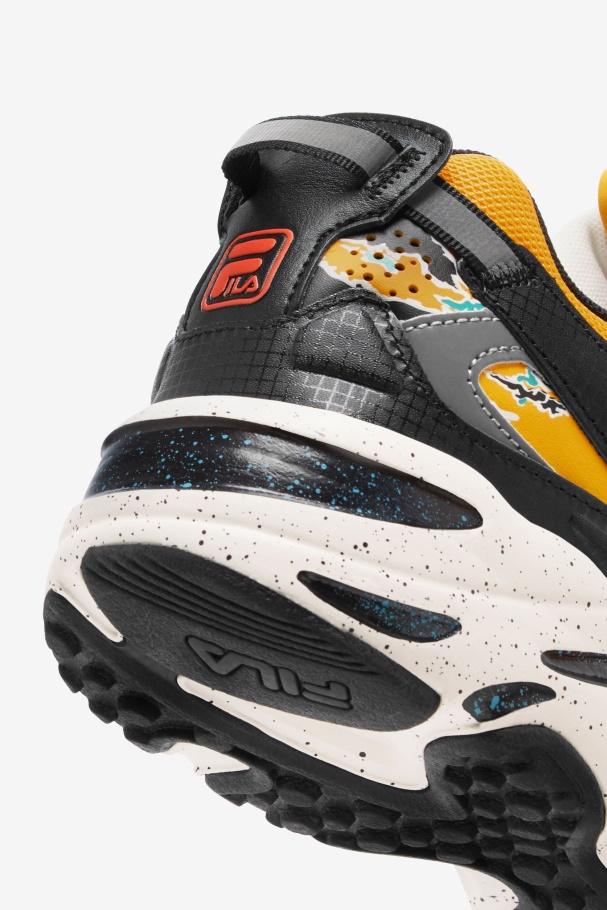 Men\'s Ray Tracer Apex Fila UK Black/Golden Rod/White