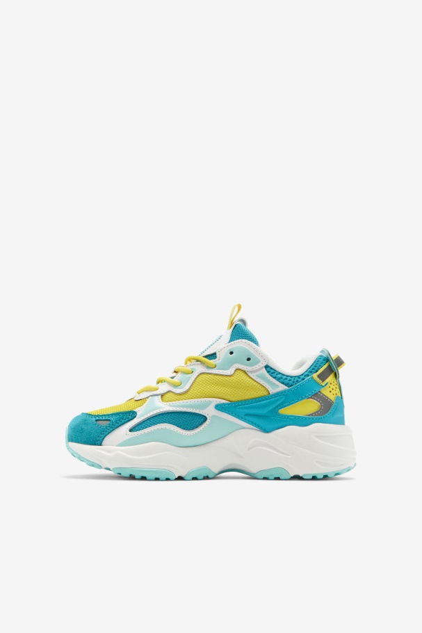 Little Kids\' Ray Tracer Apex Celandine/Blue/Blue Fila UK
