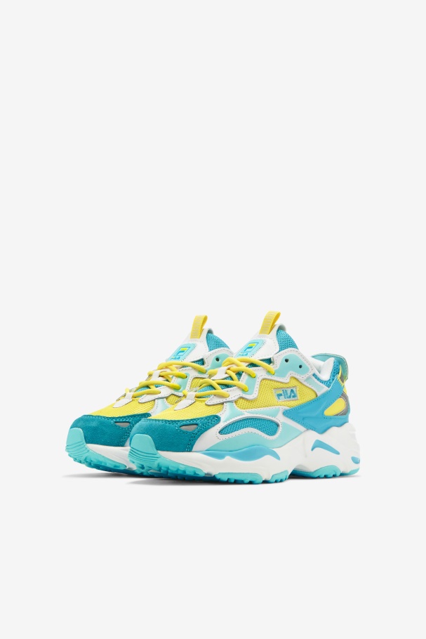 Little Kids\' Ray Tracer Apex Celandine/Blue/Blue Fila UK