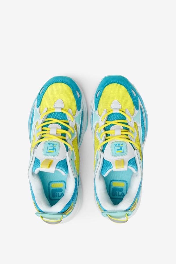Little Kids\' Ray Tracer Apex Celandine/Blue/Blue Fila UK