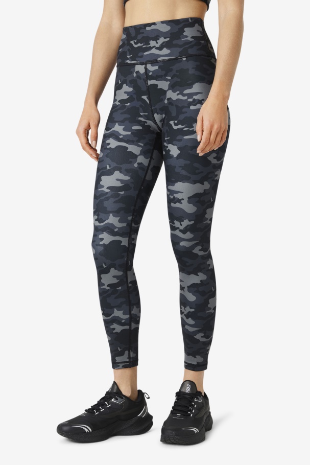 Fila UK Dark Camo/Black Forza Sleek 7/8 Leggings