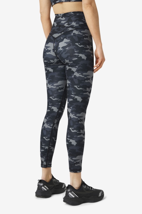 Fila UK Dark Camo/Black Forza Sleek 7/8 Leggings